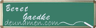 Beret Gaedke Visitenkarte